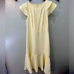 Banana Republic Yellow Midi Dress